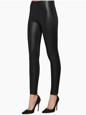 Wolford Jo Vegan Leather Leggings- Black- Size 38 *BNWT*